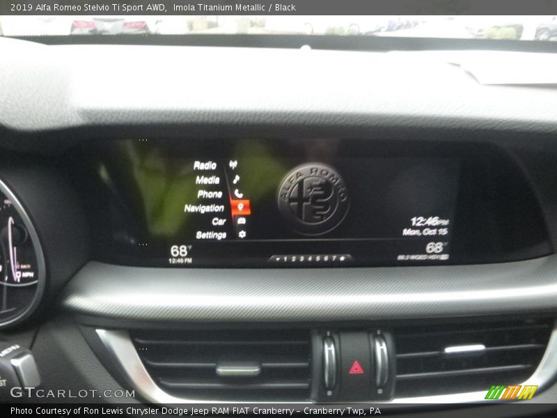 Controls of 2019 Stelvio Ti Sport AWD