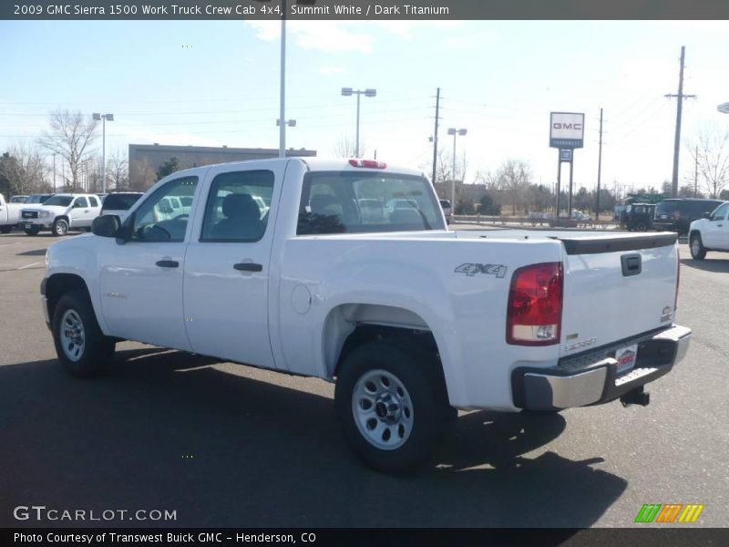 Summit White / Dark Titanium 2009 GMC Sierra 1500 Work Truck Crew Cab 4x4