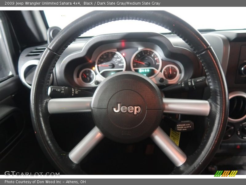 Black / Dark Slate Gray/Medium Slate Gray 2009 Jeep Wrangler Unlimited Sahara 4x4
