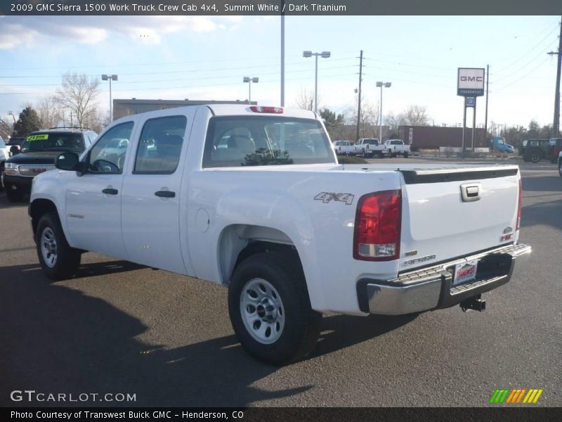 Summit White / Dark Titanium 2009 GMC Sierra 1500 Work Truck Crew Cab 4x4