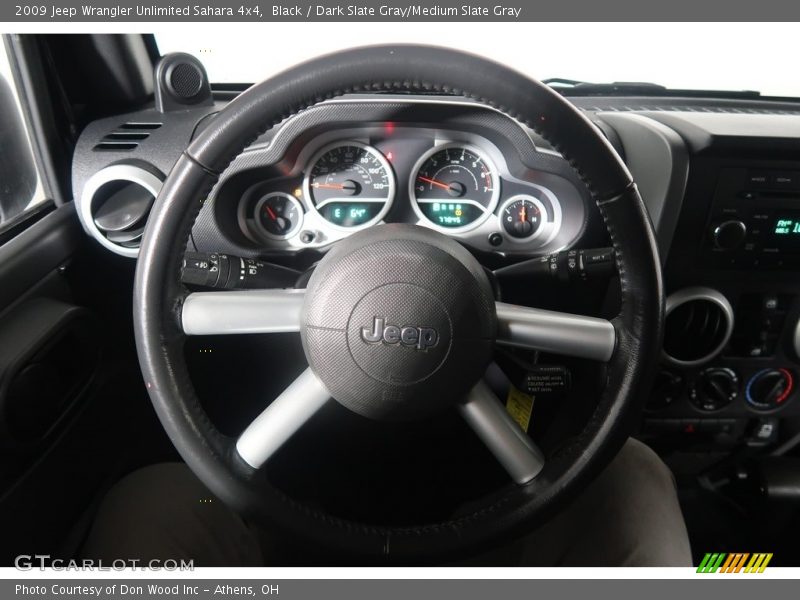 Black / Dark Slate Gray/Medium Slate Gray 2009 Jeep Wrangler Unlimited Sahara 4x4