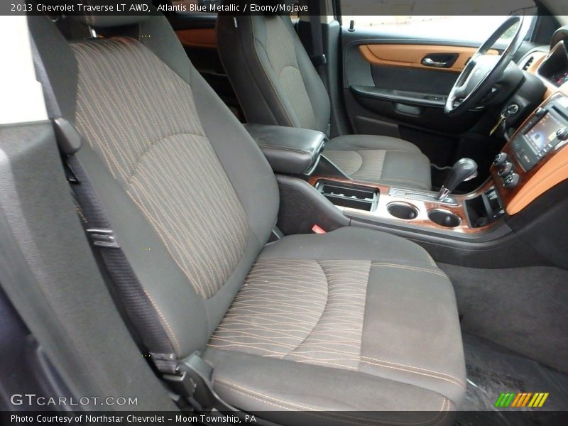 Atlantis Blue Metallic / Ebony/Mojave 2013 Chevrolet Traverse LT AWD