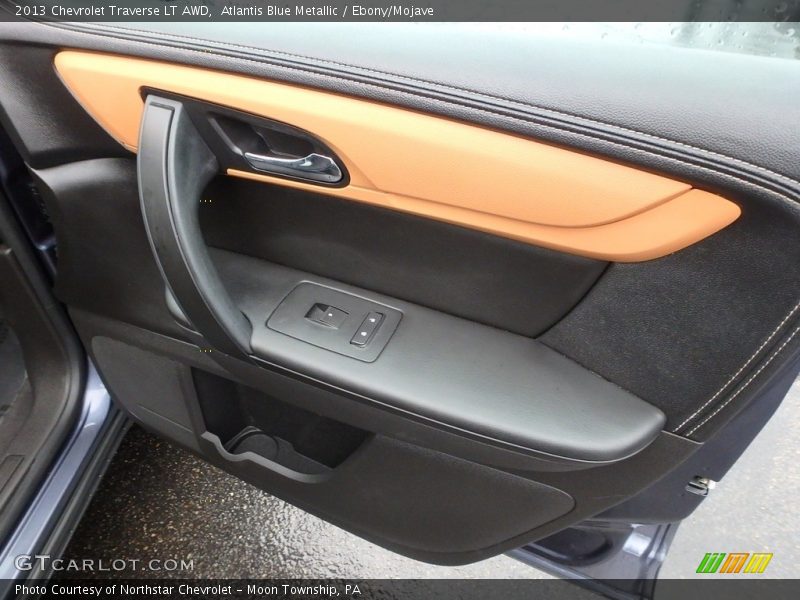 Atlantis Blue Metallic / Ebony/Mojave 2013 Chevrolet Traverse LT AWD
