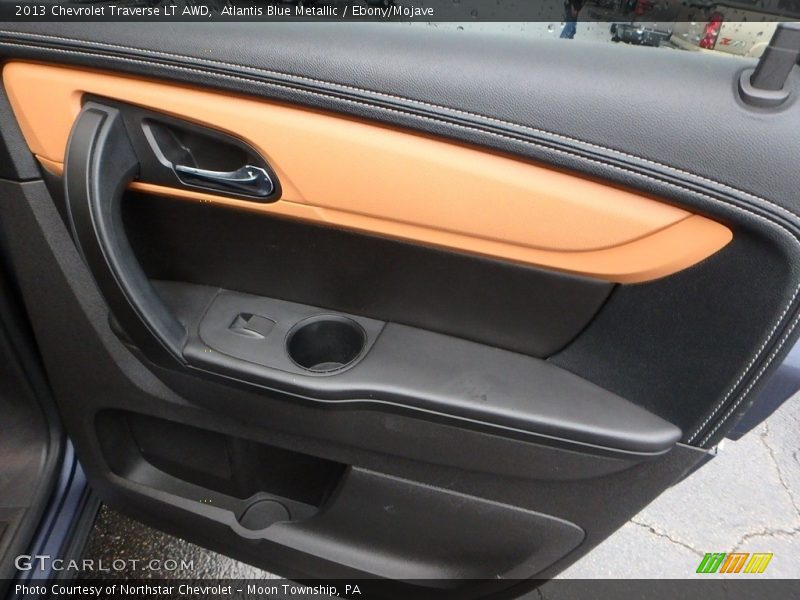 Atlantis Blue Metallic / Ebony/Mojave 2013 Chevrolet Traverse LT AWD