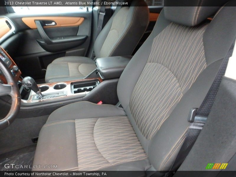 Atlantis Blue Metallic / Ebony/Mojave 2013 Chevrolet Traverse LT AWD