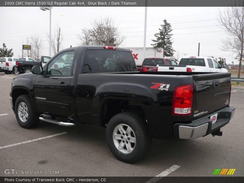 Onyx Black / Dark Titanium 2009 GMC Sierra 1500 SLE Regular Cab 4x4