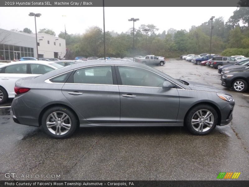 Machine Gray / Black 2019 Hyundai Sonata SEL