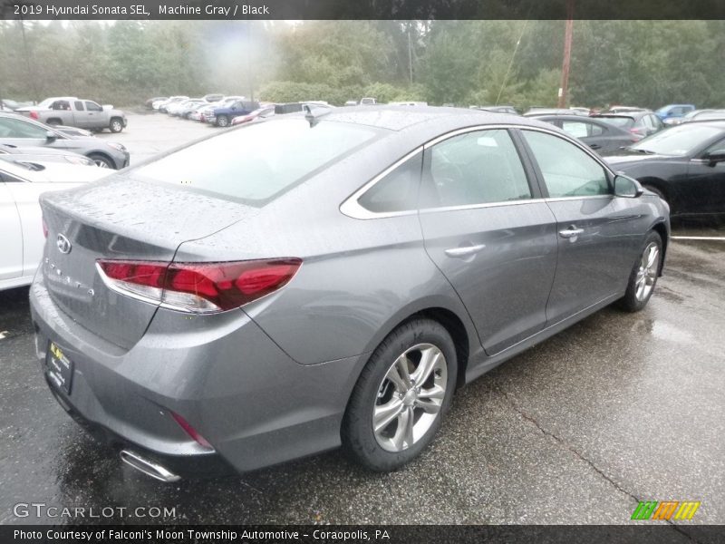 Machine Gray / Black 2019 Hyundai Sonata SEL