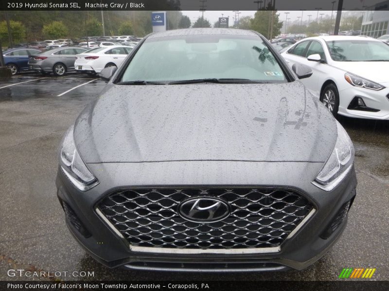 Machine Gray / Black 2019 Hyundai Sonata SEL