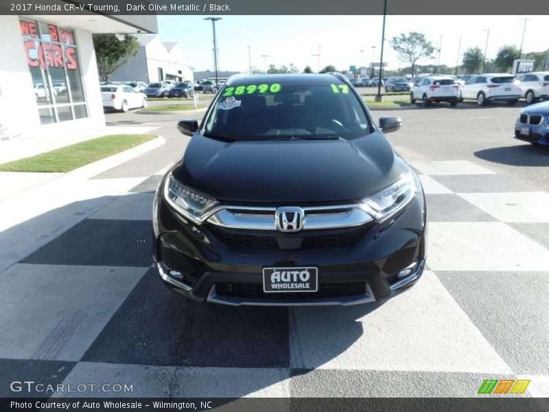 Dark Olive Metallic / Black 2017 Honda CR-V Touring