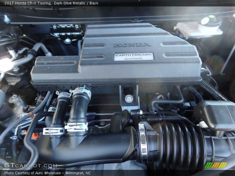 Dark Olive Metallic / Black 2017 Honda CR-V Touring