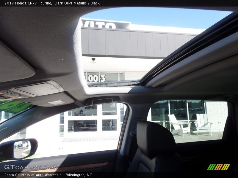 Dark Olive Metallic / Black 2017 Honda CR-V Touring