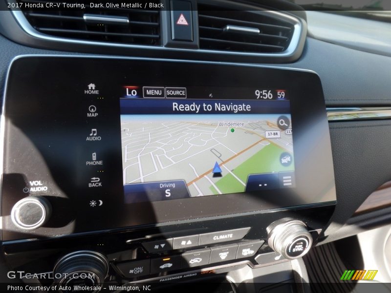 Dark Olive Metallic / Black 2017 Honda CR-V Touring