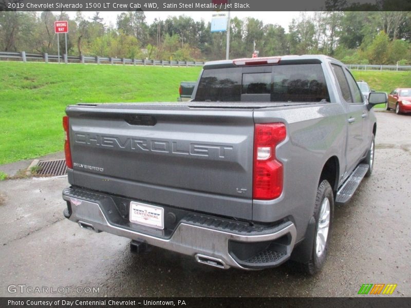 Satin Steel Metallic / Jet Black 2019 Chevrolet Silverado 1500 LT Crew Cab 4WD