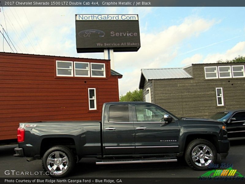 Graphite Metallic / Jet Black 2017 Chevrolet Silverado 1500 LTZ Double Cab 4x4