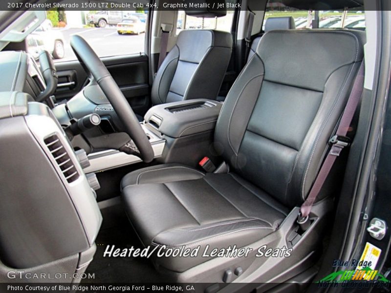 Graphite Metallic / Jet Black 2017 Chevrolet Silverado 1500 LTZ Double Cab 4x4