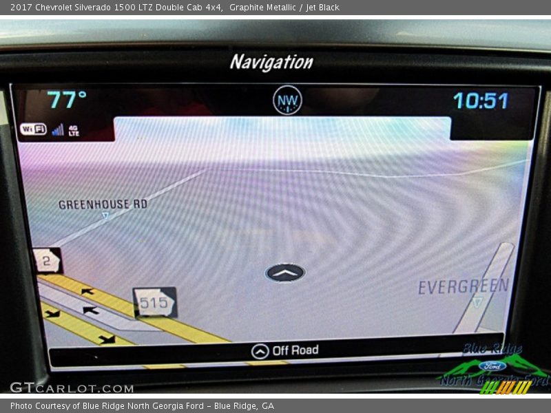Graphite Metallic / Jet Black 2017 Chevrolet Silverado 1500 LTZ Double Cab 4x4