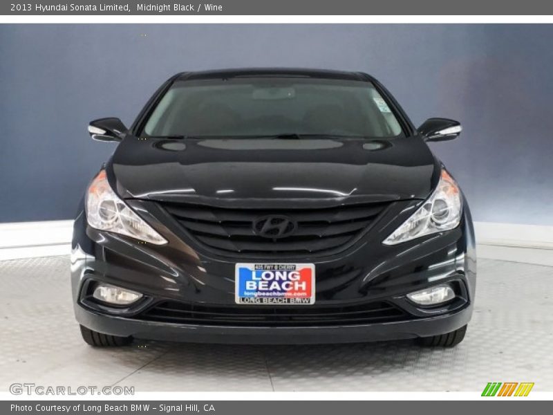 Midnight Black / Wine 2013 Hyundai Sonata Limited
