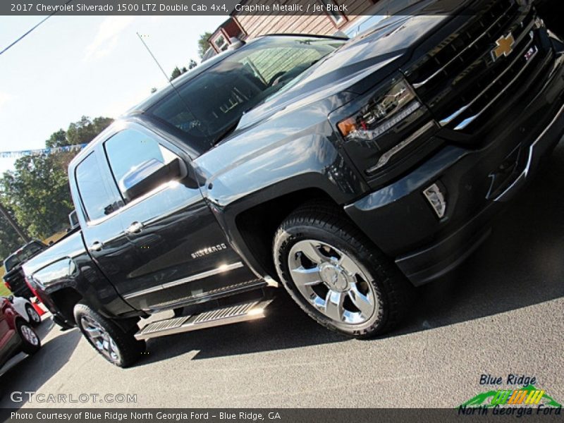 Graphite Metallic / Jet Black 2017 Chevrolet Silverado 1500 LTZ Double Cab 4x4