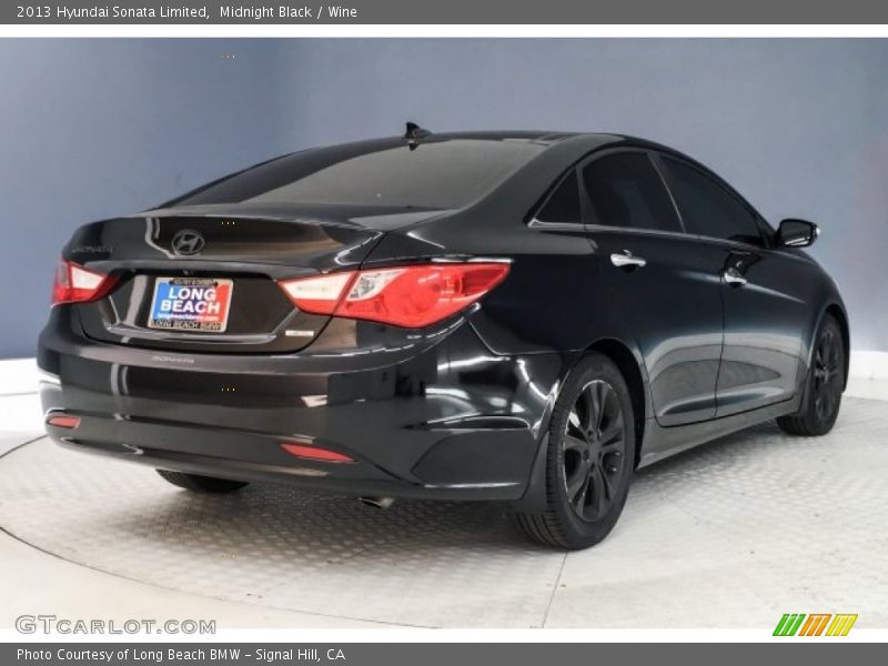Midnight Black / Wine 2013 Hyundai Sonata Limited