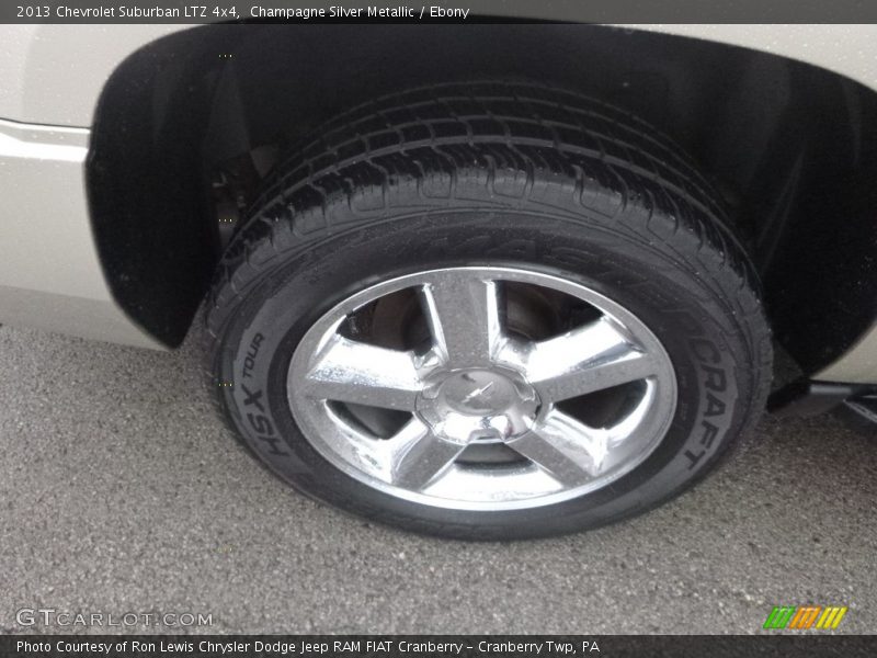 Champagne Silver Metallic / Ebony 2013 Chevrolet Suburban LTZ 4x4
