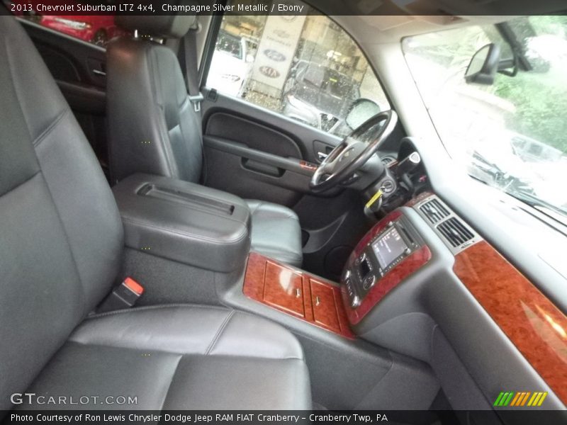 Champagne Silver Metallic / Ebony 2013 Chevrolet Suburban LTZ 4x4