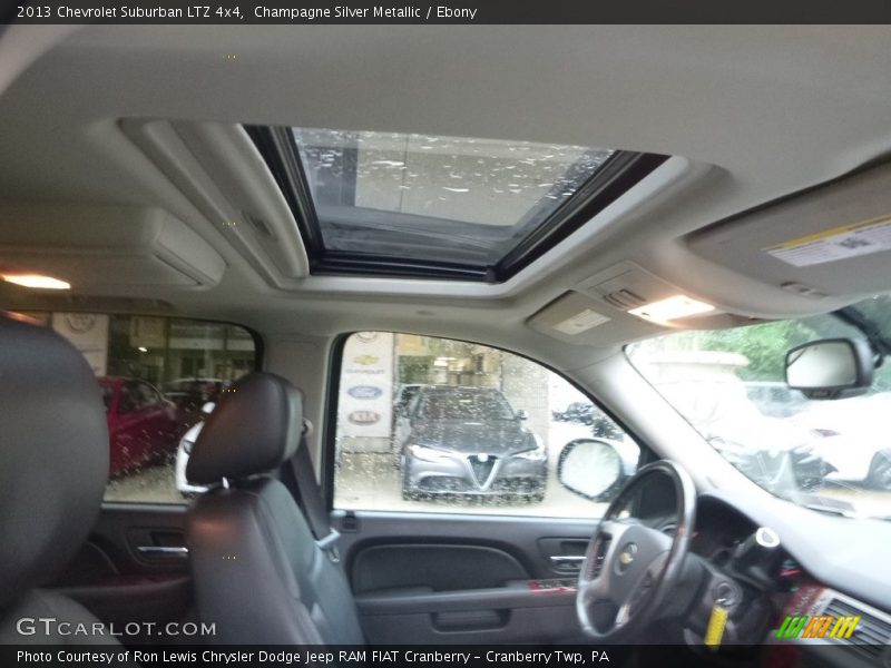 Champagne Silver Metallic / Ebony 2013 Chevrolet Suburban LTZ 4x4