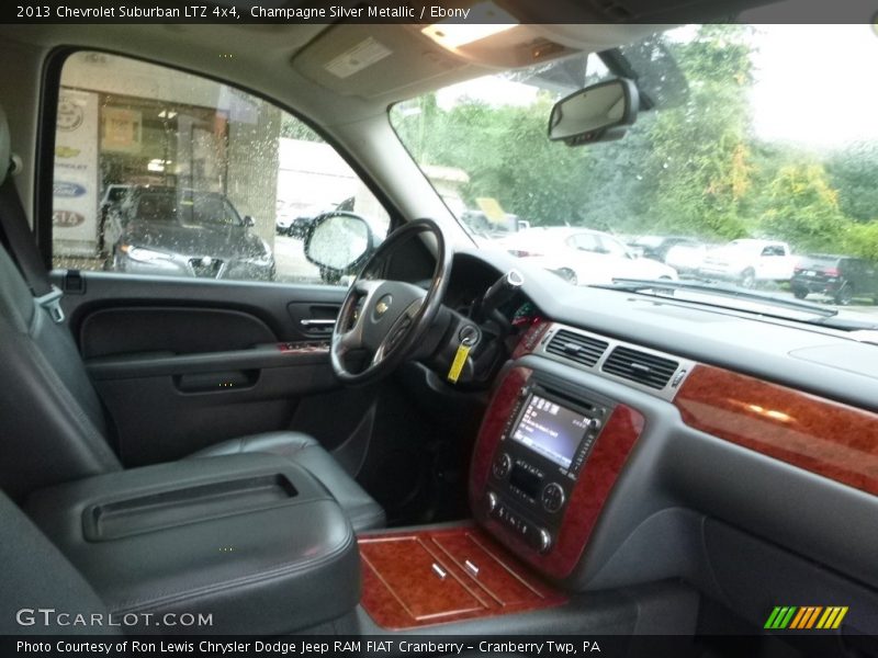 Champagne Silver Metallic / Ebony 2013 Chevrolet Suburban LTZ 4x4