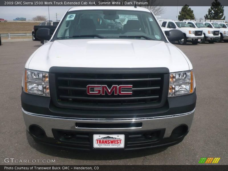 Summit White / Dark Titanium 2009 GMC Sierra 1500 Work Truck Extended Cab 4x4