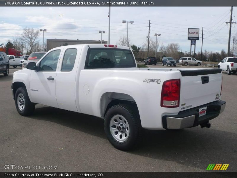 Summit White / Dark Titanium 2009 GMC Sierra 1500 Work Truck Extended Cab 4x4