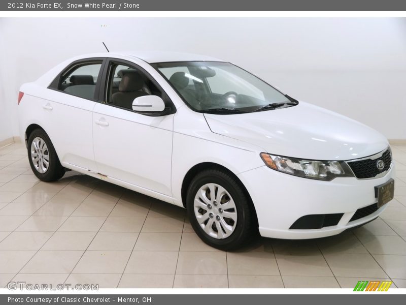 Snow White Pearl / Stone 2012 Kia Forte EX