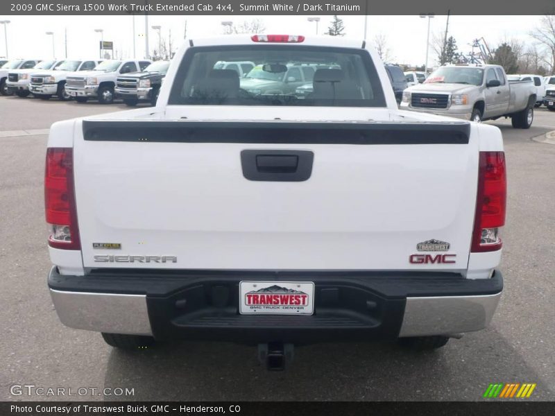 Summit White / Dark Titanium 2009 GMC Sierra 1500 Work Truck Extended Cab 4x4