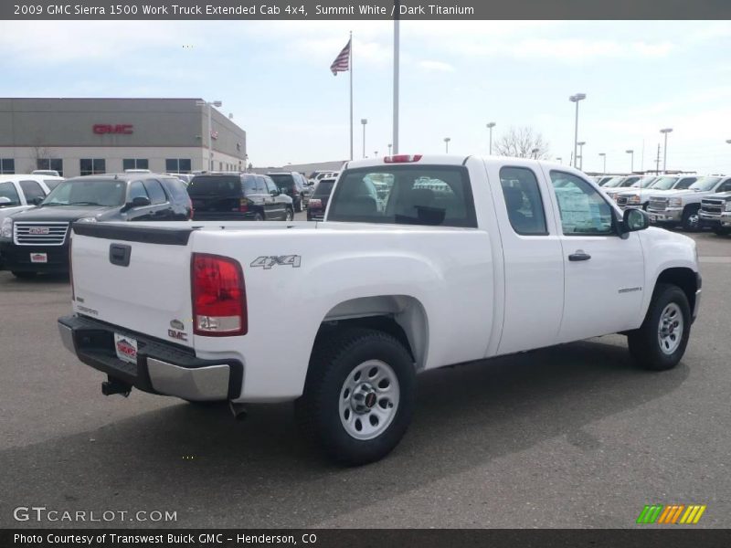 Summit White / Dark Titanium 2009 GMC Sierra 1500 Work Truck Extended Cab 4x4