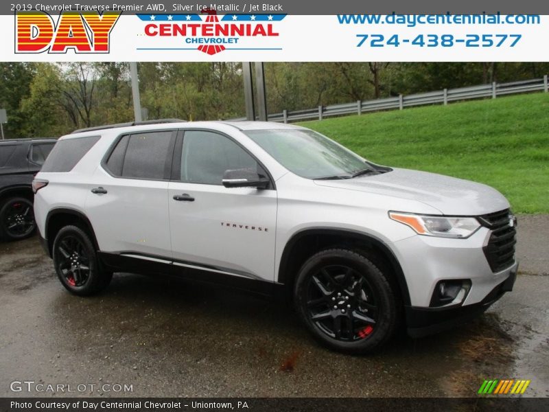 Silver Ice Metallic / Jet Black 2019 Chevrolet Traverse Premier AWD