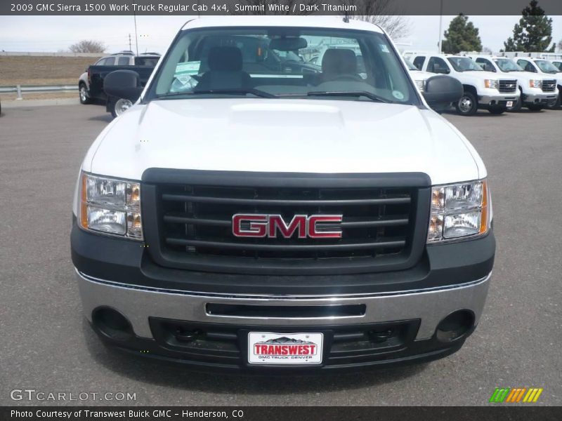 Summit White / Dark Titanium 2009 GMC Sierra 1500 Work Truck Regular Cab 4x4