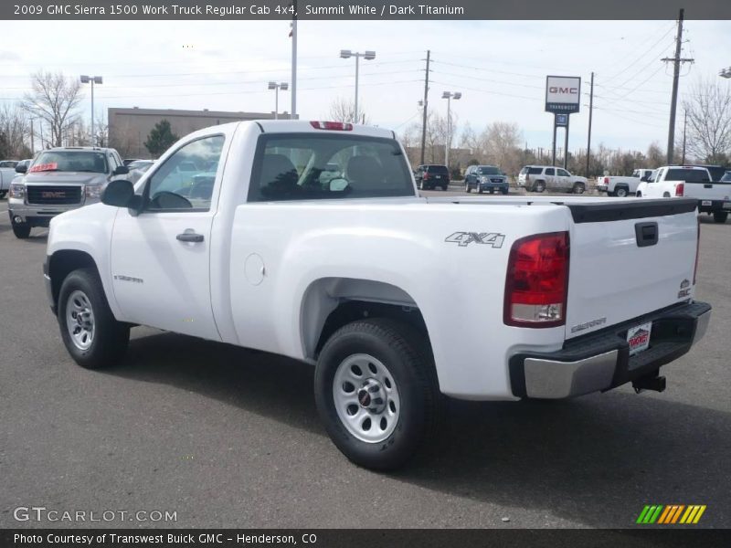 Summit White / Dark Titanium 2009 GMC Sierra 1500 Work Truck Regular Cab 4x4