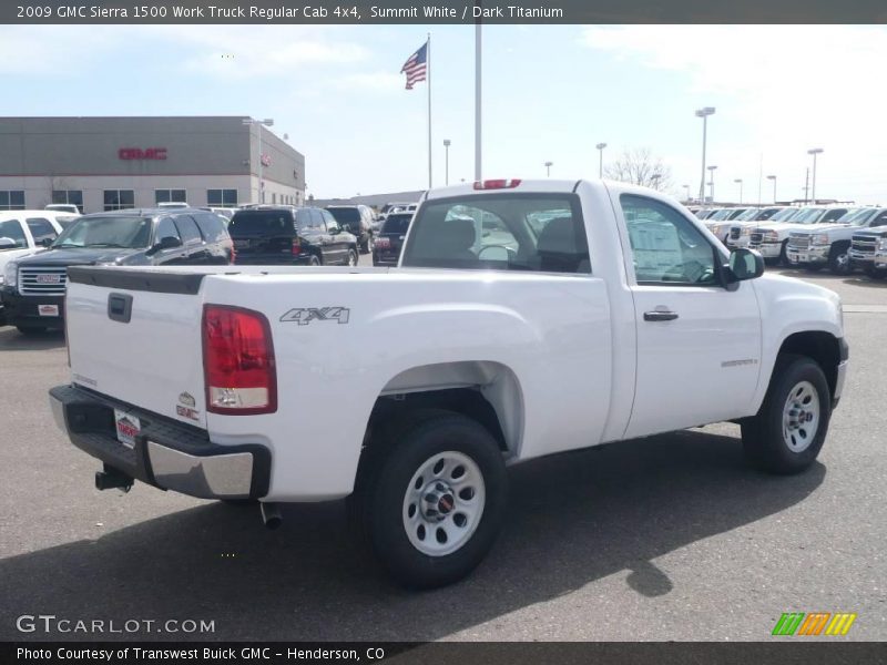 Summit White / Dark Titanium 2009 GMC Sierra 1500 Work Truck Regular Cab 4x4