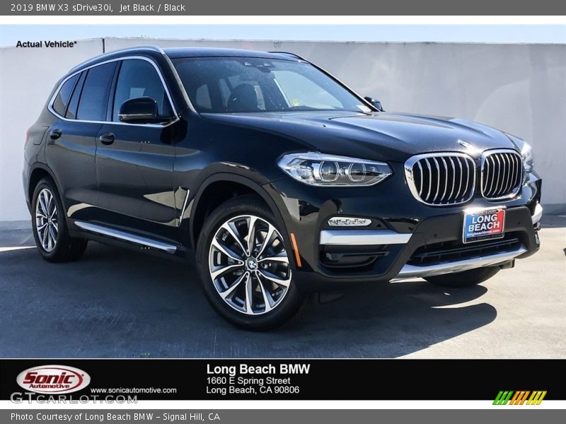 Jet Black / Black 2019 BMW X3 sDrive30i