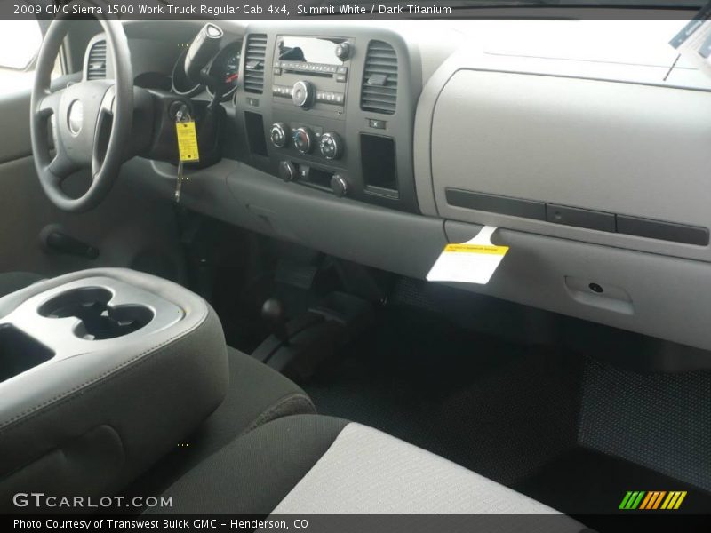Summit White / Dark Titanium 2009 GMC Sierra 1500 Work Truck Regular Cab 4x4