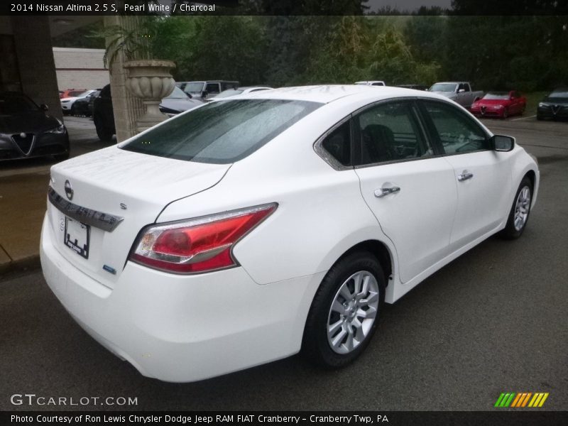 Pearl White / Charcoal 2014 Nissan Altima 2.5 S