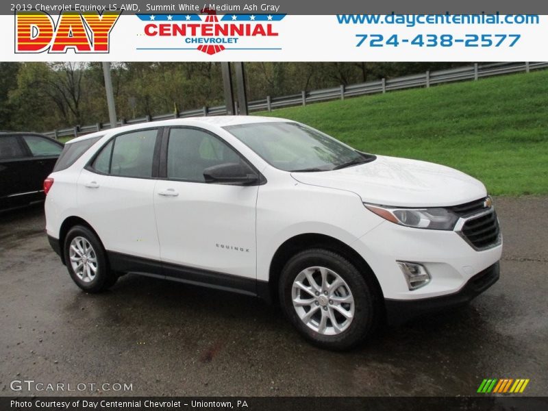 Summit White / Medium Ash Gray 2019 Chevrolet Equinox LS AWD