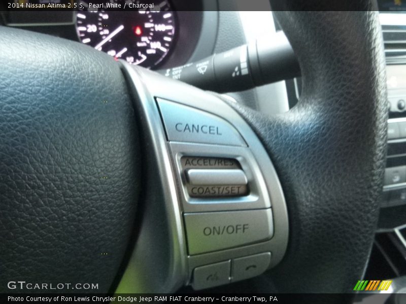 Pearl White / Charcoal 2014 Nissan Altima 2.5 S