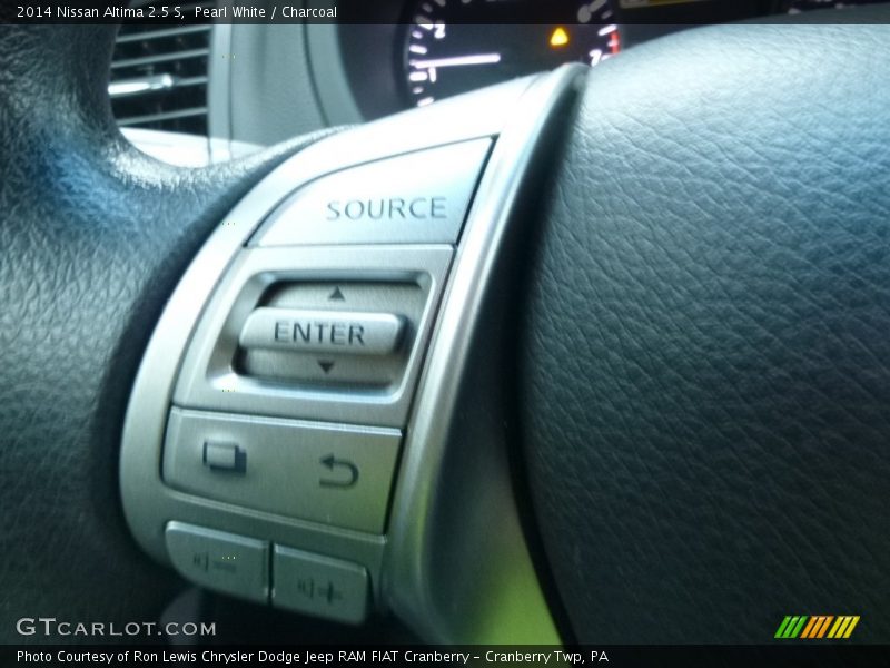 Pearl White / Charcoal 2014 Nissan Altima 2.5 S