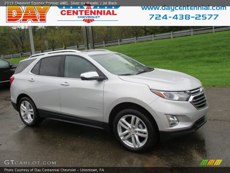 Silver Ice Metallic / Jet Black 2019 Chevrolet Equinox Premier AWD