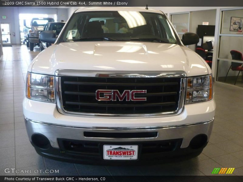 Summit White / Ebony 2009 GMC Sierra 1500 Hybrid Crew Cab 4x4