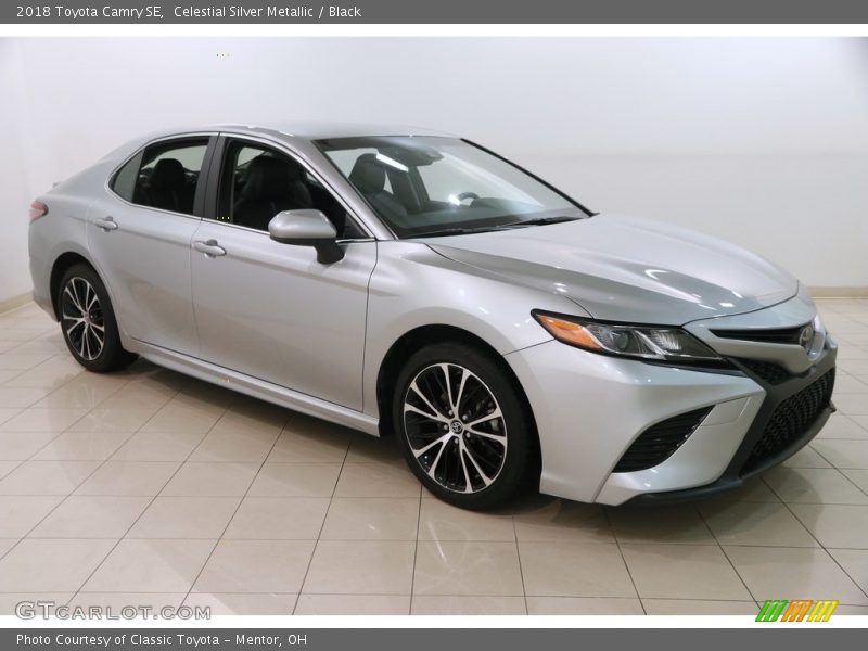 Celestial Silver Metallic / Black 2018 Toyota Camry SE