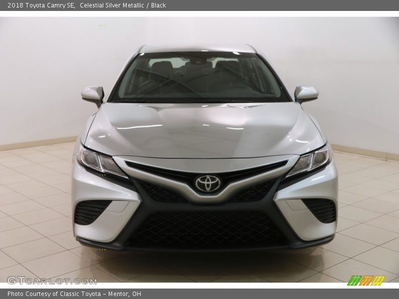 Celestial Silver Metallic / Black 2018 Toyota Camry SE