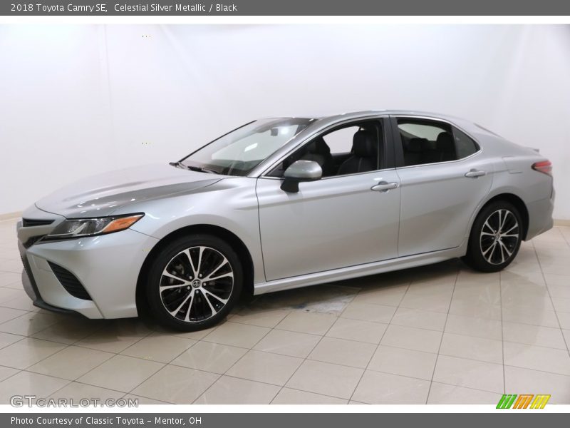 Celestial Silver Metallic / Black 2018 Toyota Camry SE