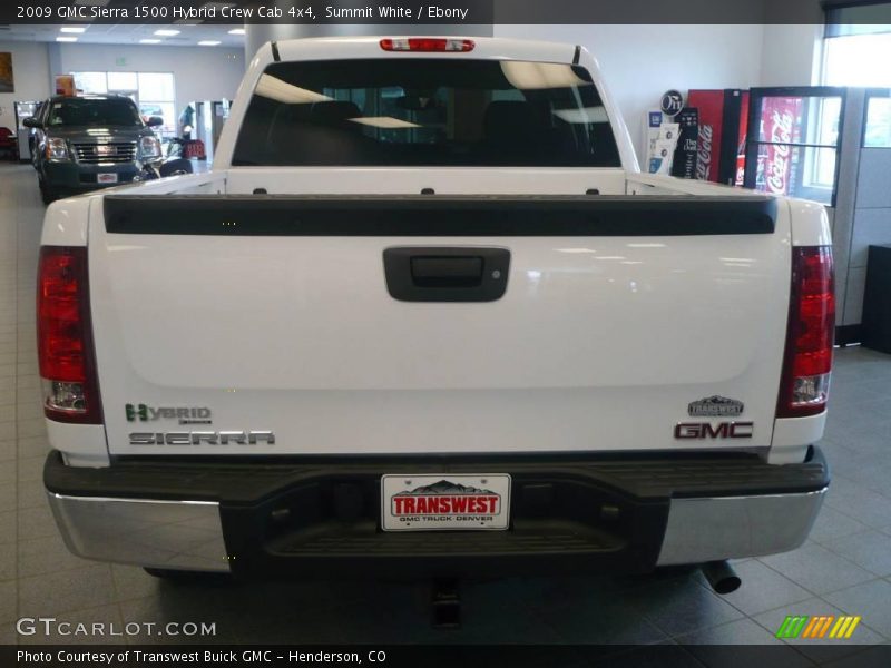 Summit White / Ebony 2009 GMC Sierra 1500 Hybrid Crew Cab 4x4