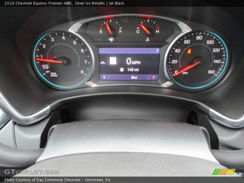 Silver Ice Metallic / Jet Black 2019 Chevrolet Equinox Premier AWD